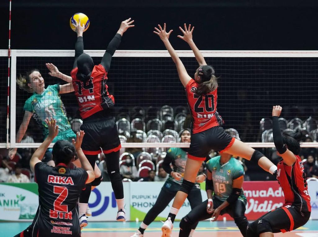 Jakarta BIN Sukses Kalahkan Jakarta Elektrik PLN di Proliga 2023 Jakarta BIN Sukses Kalahkan Jakarta Elektrik PLN di Proliga 2023