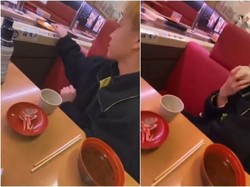 Iseng Pegang Sushi Milik Orang Lain dan Jilati Gelas, Pria Ini Dilaporkan ke Polisi