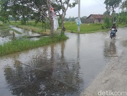 77 Hektare Sawah di Klaten Kebanjiran, Begini Curhat Petani