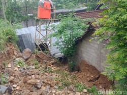 Longsor di Ngandong Perbatasan Klaten-Gunungkidul Hantam 2 Rumah