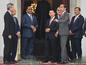 Momen Jokowi Terima Kunjungan Menlu dan Sekjen ASEAN