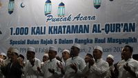 Sambut Bulan Rajab, Santri di Bogor Gelar Seribu Kali Khataman Al-Quran