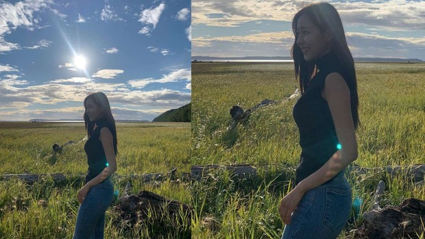 Shin Seul Ki Menggunakan Outfit Basic/ Foto: Instagram.com/ shinseulkee Shin Seul Ki Menggunakan Outfit Basic