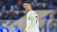 Itu menjadi gol pertama Cristiano Ronaldo bersama Al Nassr di Liga Arab Saudi. (Foto: AFP/ALI ALDAIF)