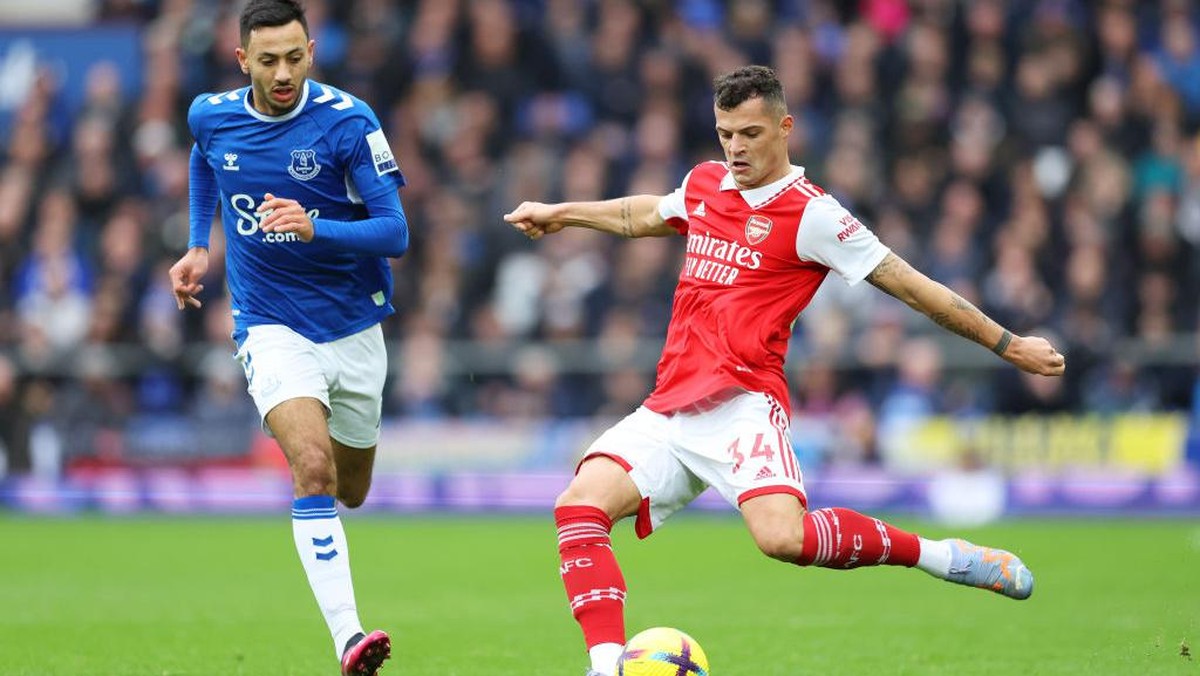 Everton vs Arsenal masih 0-0 di babak pertama (Foto: Getty Images/Clive Brunskill)
