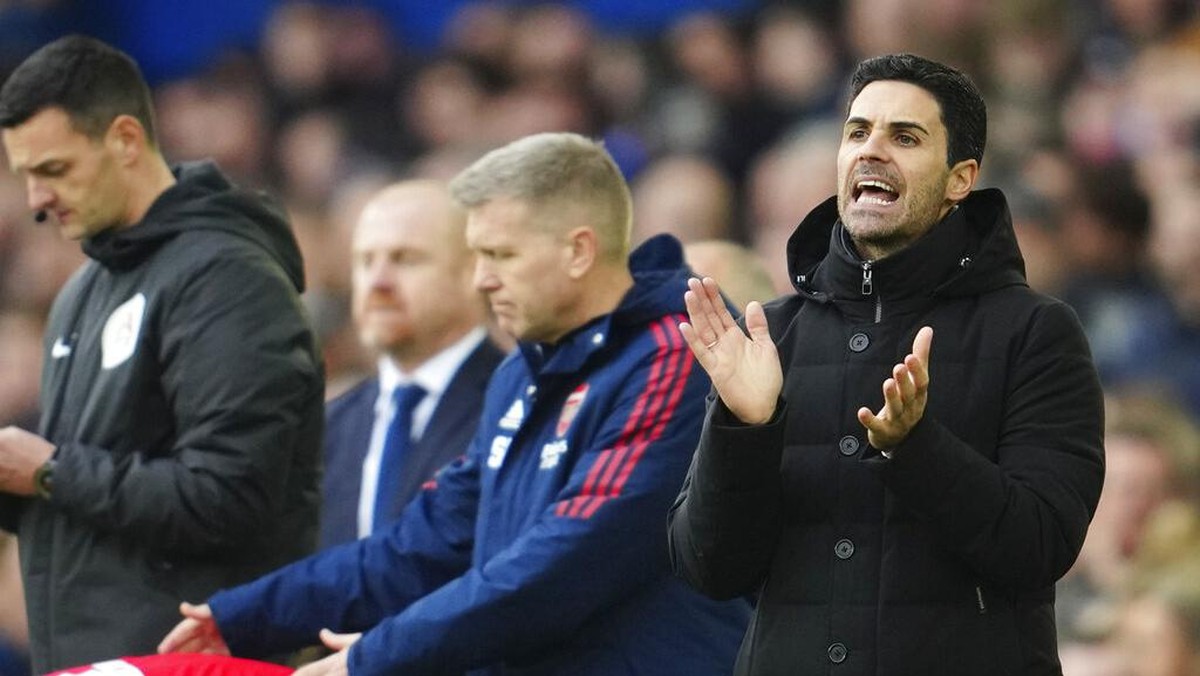 Mikel Arteta tak marah kepada para pemain Arsenal setelah kalah dari Everton. (Foto: AP/Jon Super)