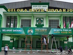 H-2 Puncak Peringatan 1 Abad NU, Nahdliyin Mulai Berdatangan ke Sidoarjo