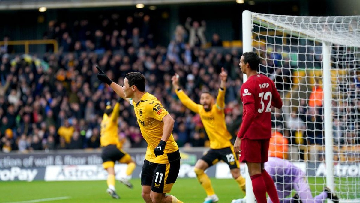 Liverpool tertinggal 0-2 di kandang Wolverhampton pada babak pertama (PA Images via Getty Images/Tim Goode - PA Images)