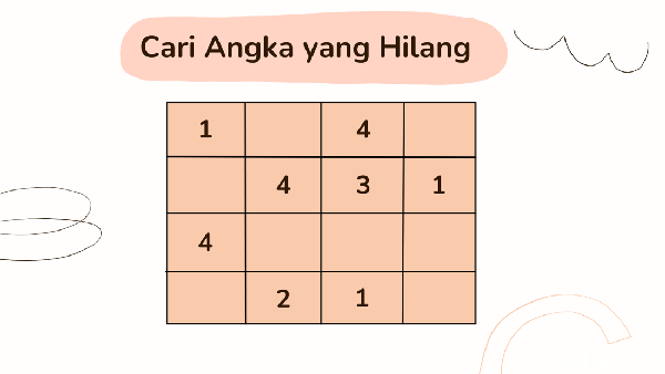 Masih Ingat Permainan Sudoku? Coba Cari Angka yang Hilang Kurang dari 5 Detik