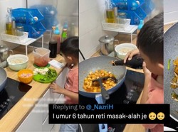 Keren! Bocah 6 Tahun Ini Jago Masak Kwetiau Goreng