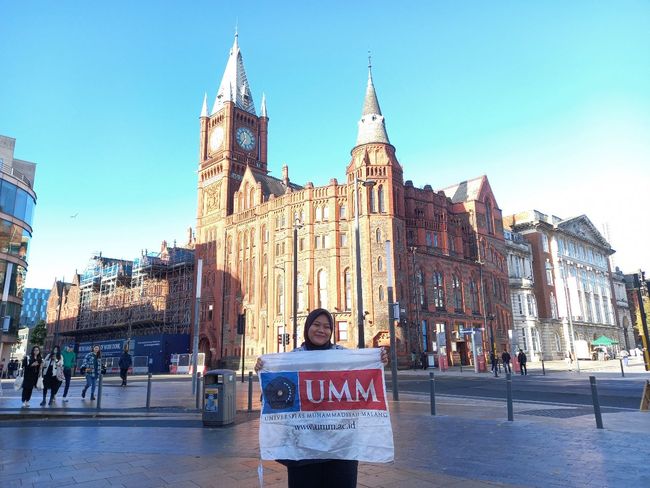 Fasha Tiara Meilena, mahasiswa UMM peserta IISMA di Liverpool Inggris (Istimewa via UMM)