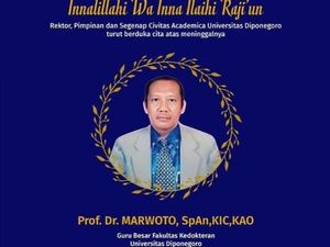 Kabar Duka, Prof Marwoto Guru Besar Undip Tutup Usia