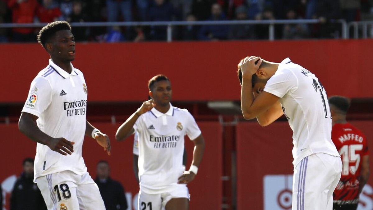 Real Madrid tumbang 0-1 dari Mallorca (Foto: AP/Francisco Ubilla)