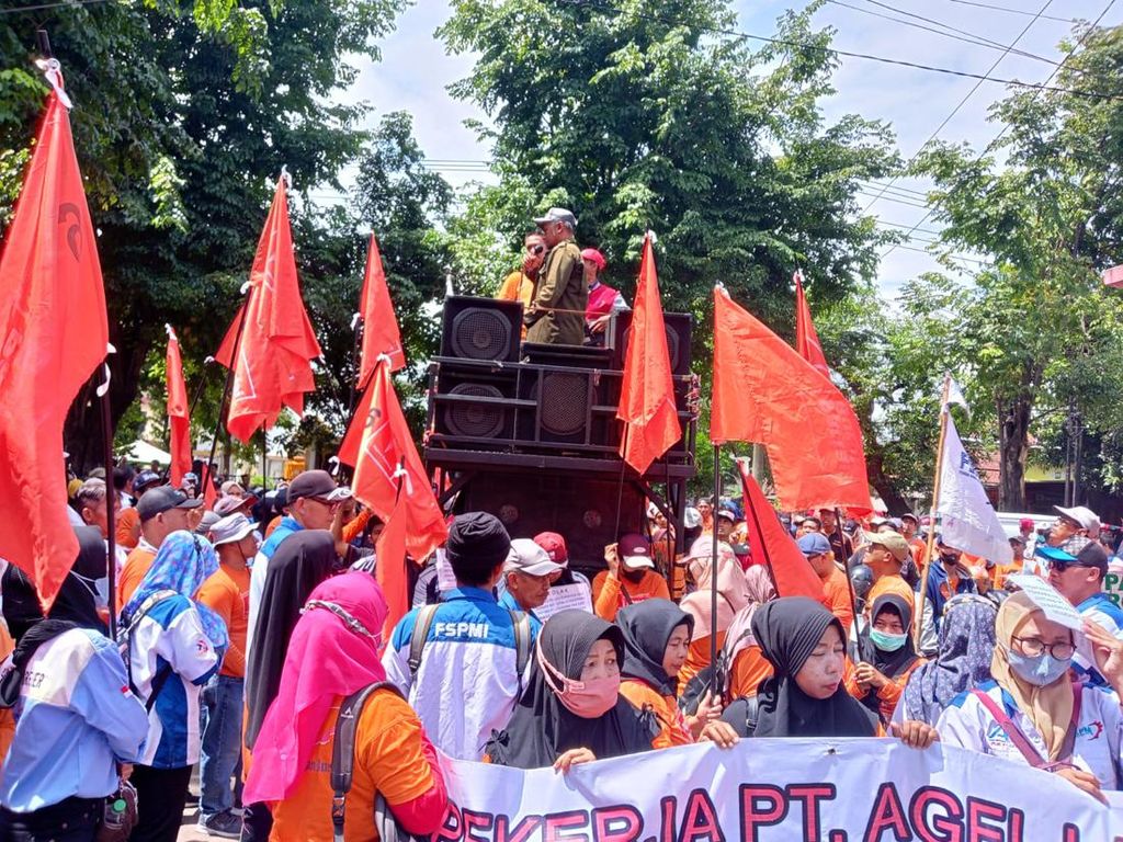 Ribuan Buruh Mau Demo di Surabaya Lewat Tol agar Tak Ganggu Acara 1 Abad NU