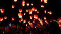Saat Puluhan Lentera Hiasi Langit Taiwan, Cantik Banget