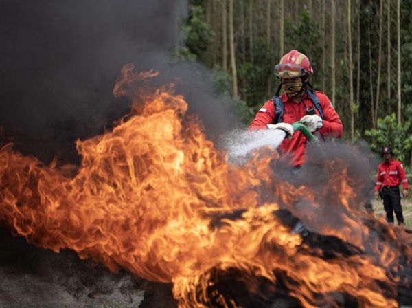 Hadapi Ancaman Karhutla, Petugas RPK Gelar Simulasi Pemadaman Api