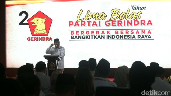 HUT ke-15 Gerindra, Teriakan Prabowo Presiden Menggema