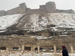 Before-After Kastil Gaziantep Dihantam Gempa Turki