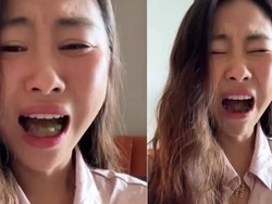 Kocak! Wanita Ini Nangis Saat Cicip Permen India Pertama Kali