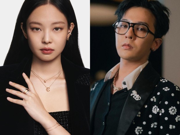 Potret Jennie (BLACKPINK) dan G-Dragon (BIGBANG)
