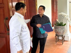 Prabowo Bertemu Erick Thohir, Apa yang Dibahas?