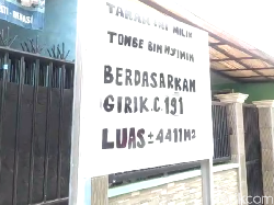 Penampakan Patok Dipasang Bripka Madih yang Dipersoalkan Warga Bekasi