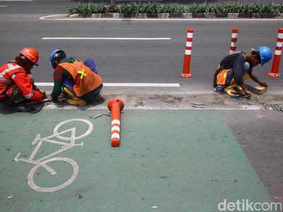 Seperti Ini Perbaikan Stick Cone Jalur Pesepeda