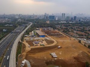 Before After Stasiun Kereta Cepat Halim Dilihat dari Udara