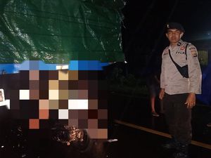 Motor Tabrak Truk Parkir di Lombok Tengah, 1 Orang Tewas
