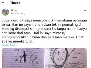 Guru BK Tugasi Murid Curhat di Atas Kertas, Hasilnya Bikin Mewek