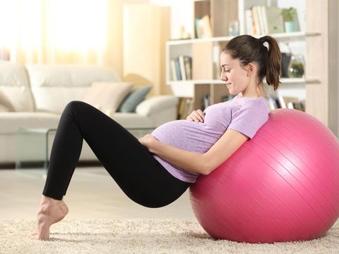 Gym ball for pregnant women