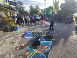 Penjual Ayam Keliling di Blitar Tewas Usai Tabrakan dengan Motor Keluar Gang
