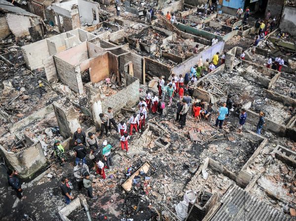 Kondisi Permukiman Padat di Bandung Usai Dilahap Api, 25 Rumah Hangus