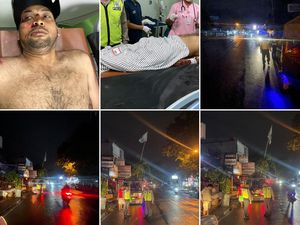 Diduga Mabuk, Mobil Tabrak Pemotor di Denpasar hingga Patah Tulang