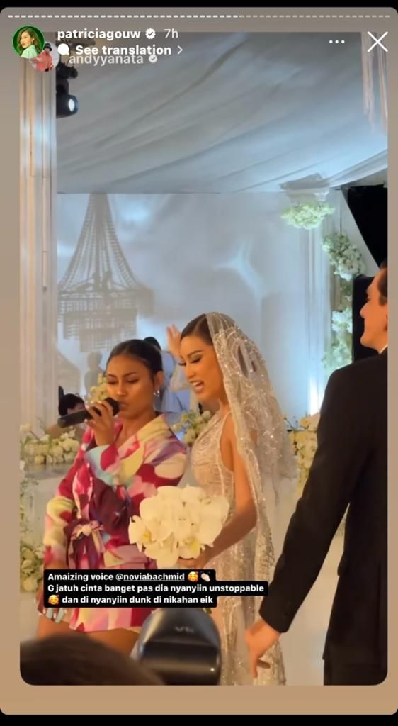 Momen pernikahan Patricia Gouw