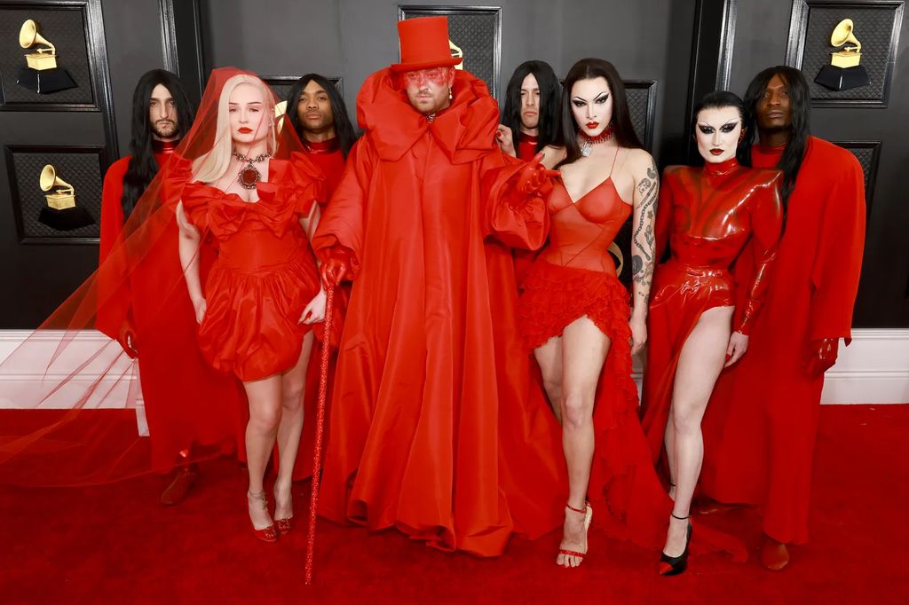 Sam Smith, Kim Petras, and Their Entourage at the 2023 Grammy Awards