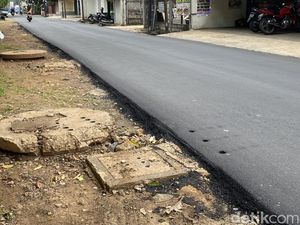 Sumur Resapan di Kecelakaan Mahasiswa UI Vs AKBP Purn Eko Kini Diaspal