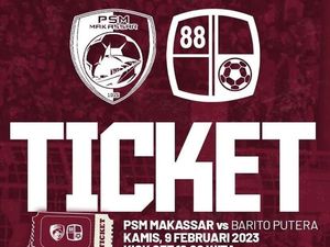 Daftar Harga dan Cara Membeli Tiket PSM Vs Barito Putera yang Dibuka Sore Ini Daftar Harga dan Cara Membeli Tiket PSM Vs Barito Putera yang Dibuka Sore Ini
