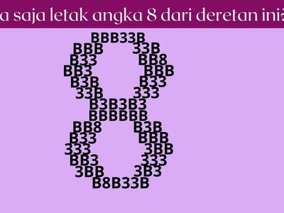 Tes Kejelian Mata, Punya Mata Sehat Harusnya Bisa Jawab dengan Cepat