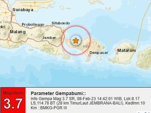 Gempa Darat M 3,7 Guncang Jembrana! Gempa Darat M 3,7 Guncang Jembrana!