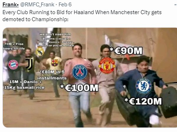Ragam Meme Manchester City Terancam Degradasi, Bikin Ngakak!