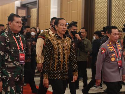 Momen Presiden Jokowi Hadiri Rapim TNI-Polri 2023