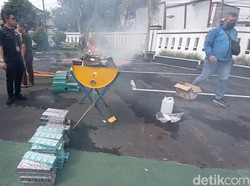 Sabu 1,2 Kg Dimusnahkan, Pemiliknya Dibui 12 Tahun!