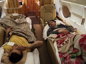 Saat Pesawat Presiden Turki Bantu Evakuasi Korban Gempa