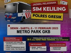 Hingga 11 Februari 2023, SIM Keliling Gresik Mangkal di Metro Park GKB