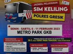 Hingga 11 Februari 2023, SIM Keliling Gresik Mangkal di Metro Park GKB