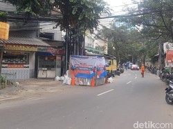 Update Jalan Seribu Galian Jaksel: Galian Paling Depan Masih Menganga