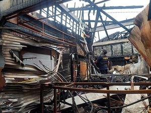 Polda Bali Amankan 2 Barang Bukti Kebakaran Pasar Lelateng