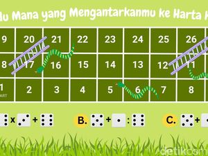 Belajar Matematika pakai Ular Tangga, Benar Semua Dijamin Awet Muda!