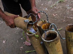 Hanya Rp 2 Ribu! Air Nira yang Segar Dijual Berkeliling di Tasikmalaya